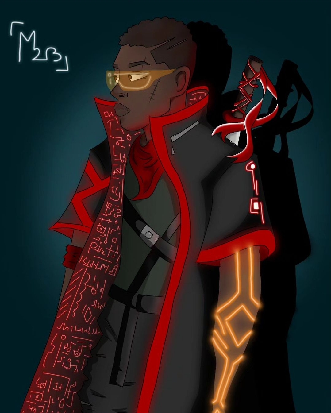 Personnage style cyber punk