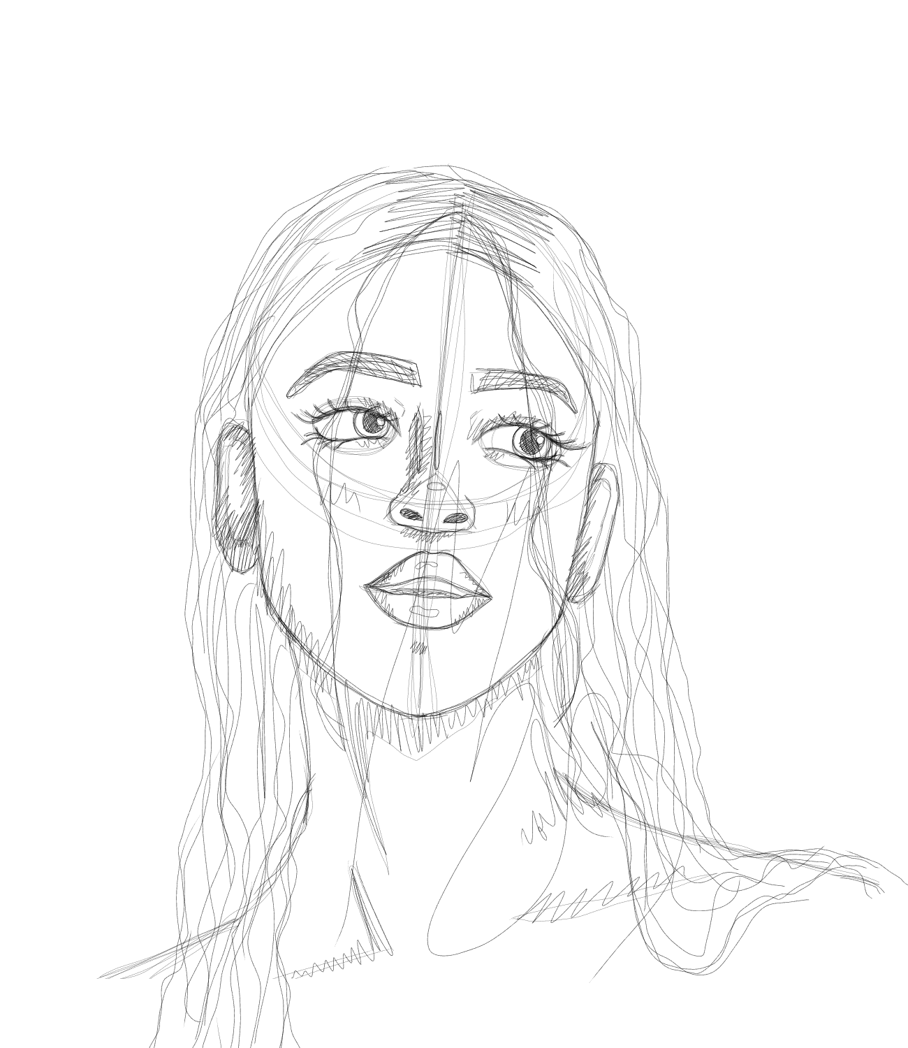 Croquis d'un portrait